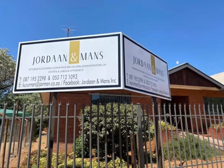 Jordaan & Mans Inc - Attorneys in Kuruman